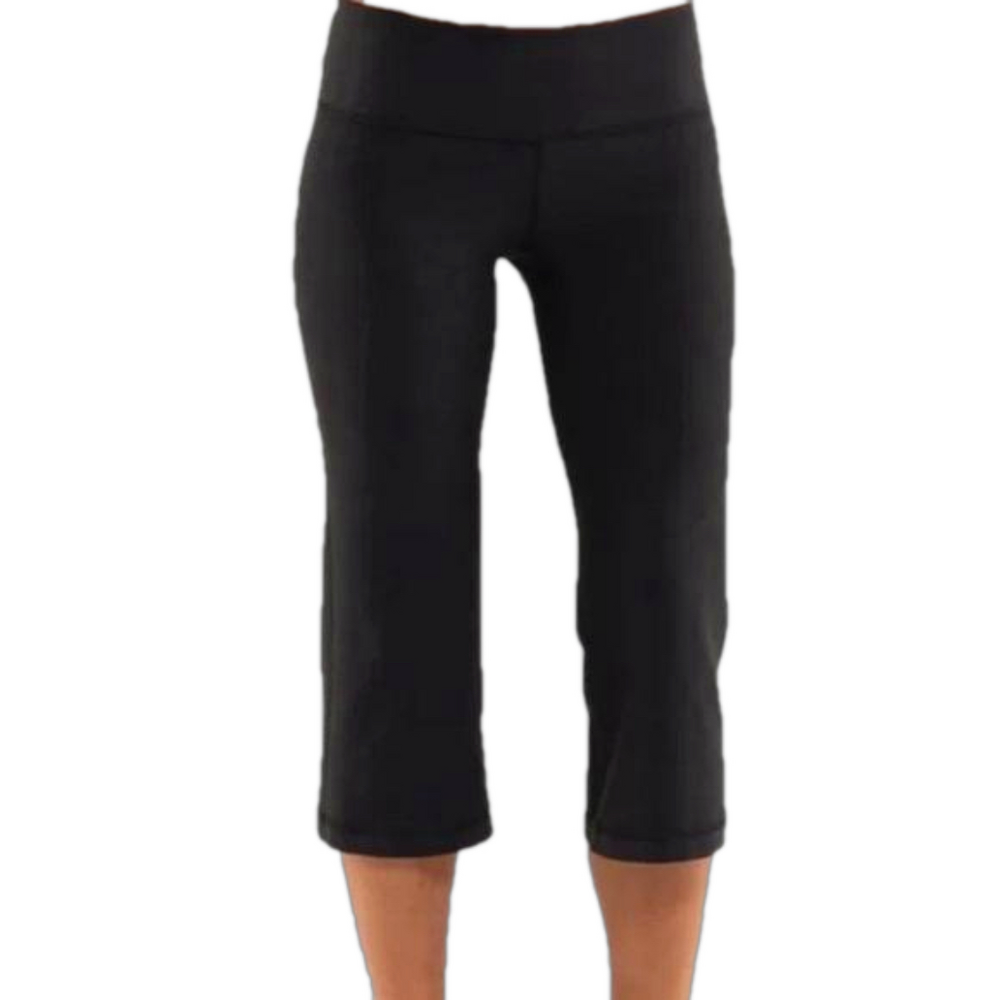 Lululemon Dot Size 4 Crops Capris Black Athletic Activewear Pants